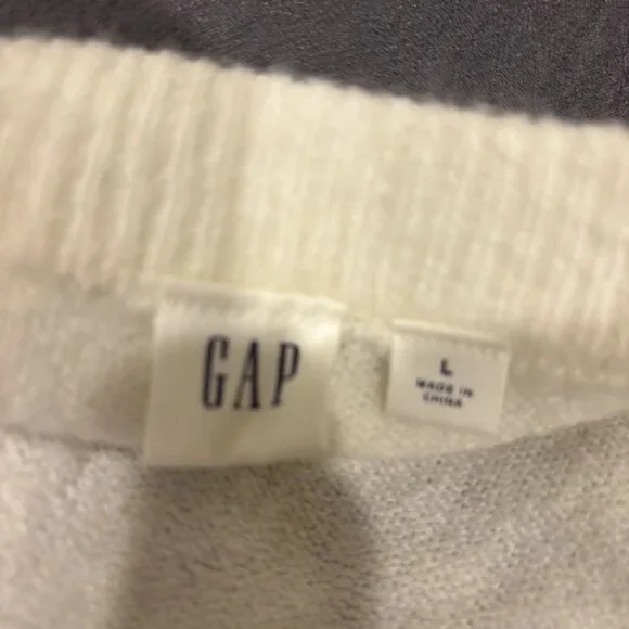 GAP light weight, multi-colored wide striped pullover sweater, Large - Picture 2 of 5